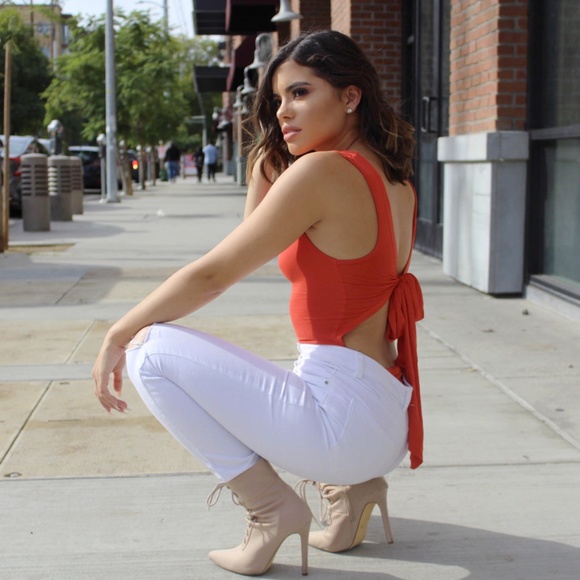 Tie Back Bodysuit - Picture 2 of 2